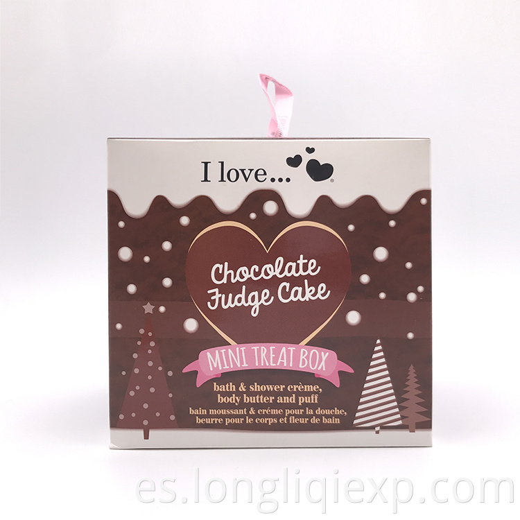 Suave cuidado de la piel 100ml Chocolate Truffle Spa Gel de ducha 50ml Body Butter Loción